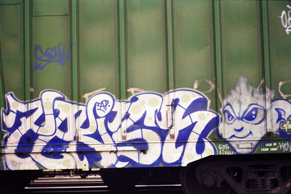 'Elvish Imp' Boxcar Graffiti Photo