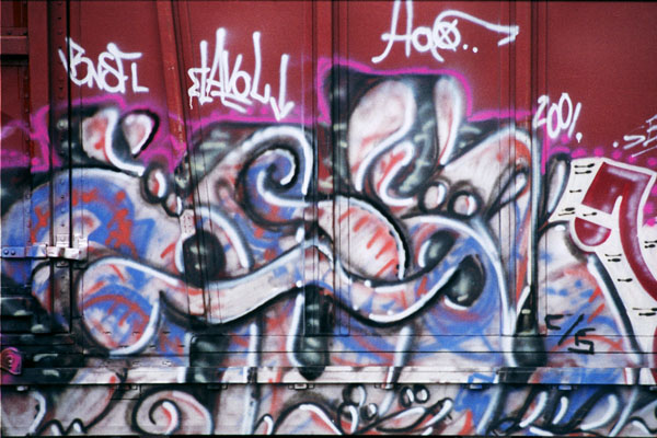 'Exercise In Obsession' Boxcar Graffiti Photo