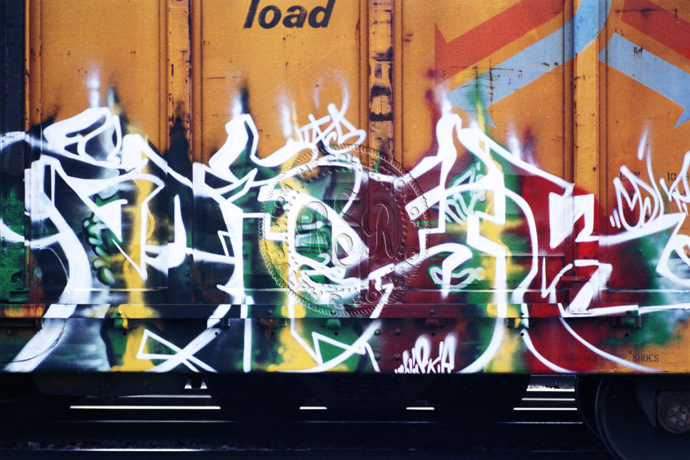 Pueblo Ghost Dancers Boxcar Graffiti Picture