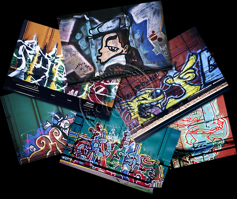 Boxcar Graffiti Art, Photo, & Image Gallery - Featuring multiple boxcar graffiti photography prints by Ralph R. Solano.